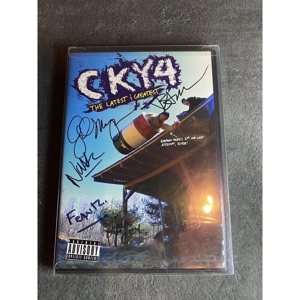 CKY 4 The Latest & Greatest DVD Signed Bam Margera Brandon Novak + Others